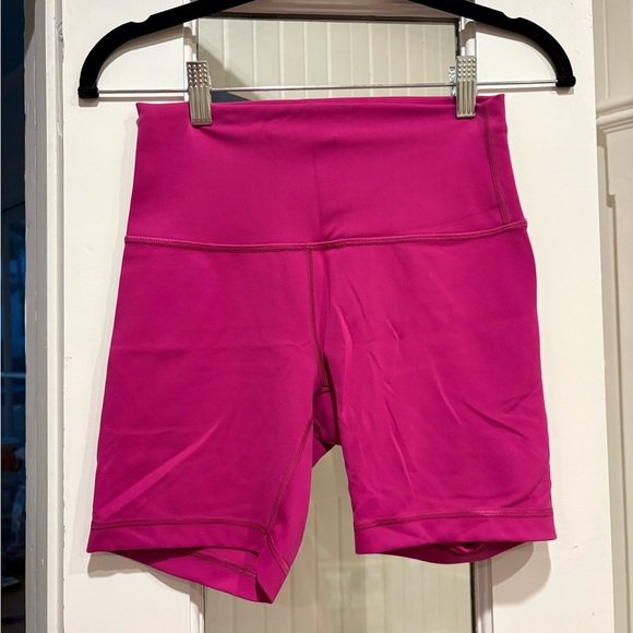 Vibrant Pink High-Waisted Shorts - Picture 1 of 4